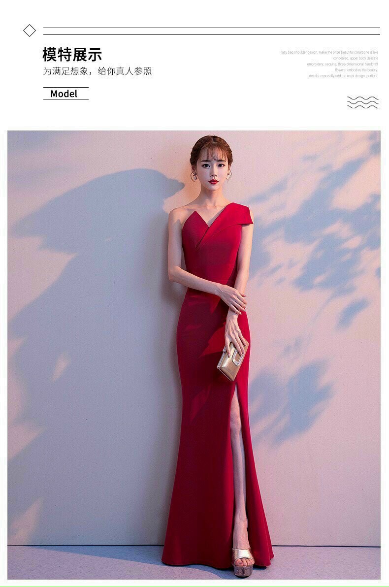 Đầm Dạ Hôi Đuôi Cá Cổ Cách Điệu - HN973